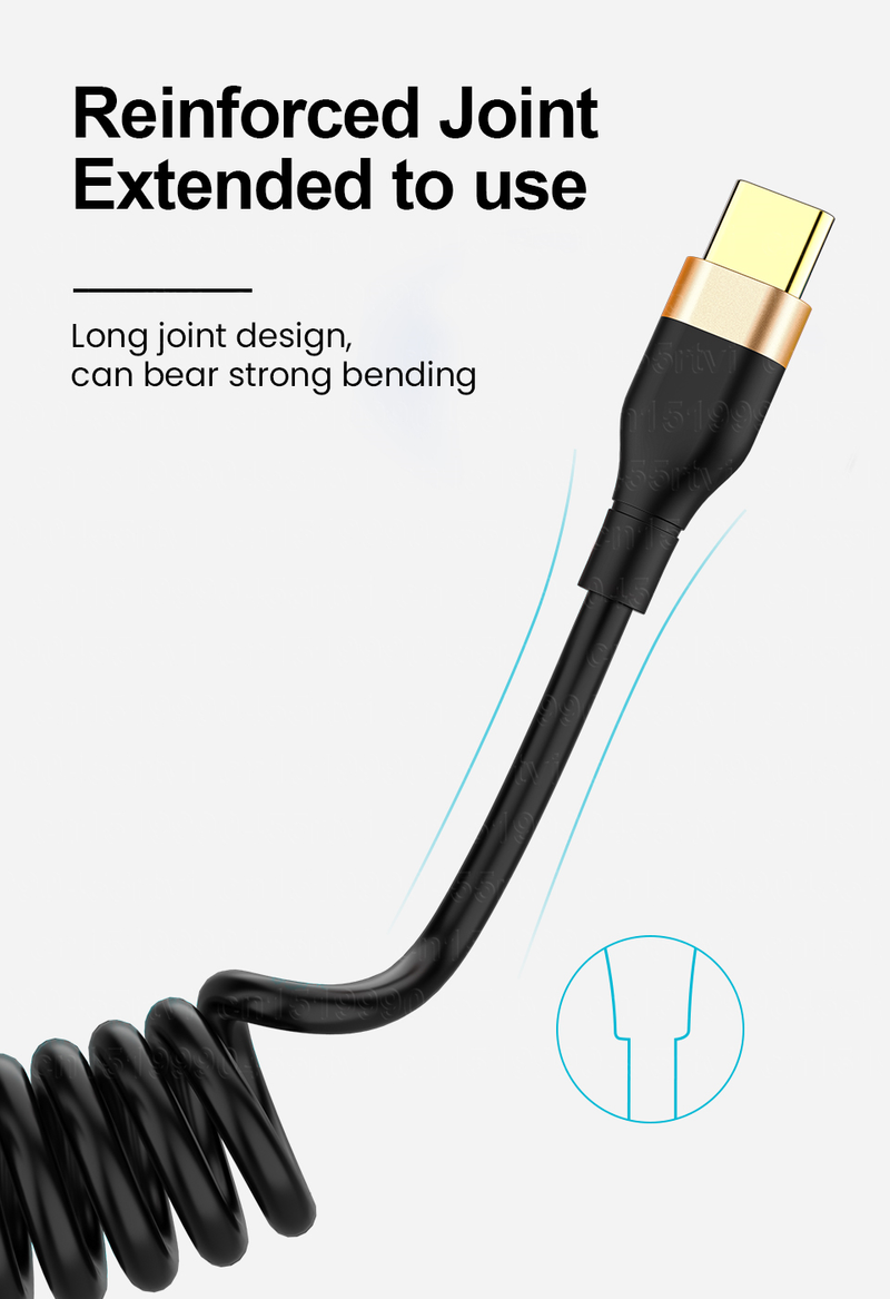Cable USB tipo C de carga rápida 2 en 1 de 5 A para Huawei P40 Pro, cable de carga USB C para Samsung Xiaomi QC3.0_voghion.com