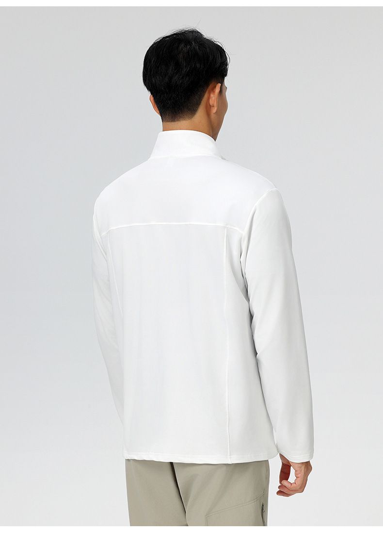 Winddichte Laufjacke für Herren – Leichtes, schnelltrocknendes Langarm-Trainingsoberteil (Schwarz, Königsblau, Weiß, M-4XL)_voghion.com