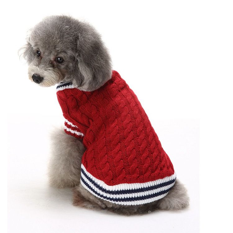 New Christmas Reindeer Halloween Skull British Snowflake Pet Sweater Poodle Bichon Dog Clothes_voghion.com