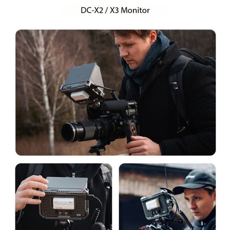 VILTROX Kamera-Rig-Cage DC-X2/DC-X3 Video-Feldmonitor mit 1/4-Zoll-Schraubenloch für Magic Arm, LED-Leuchten, Mikrofon_voghion.com