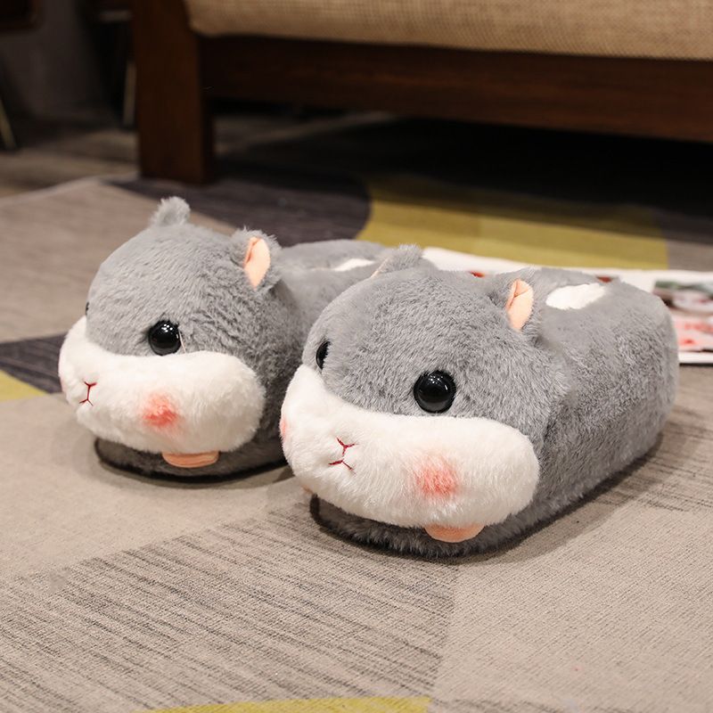 Pantofole da casa di alta qualità per coppia, da interno, in peluche, a forma di cane, per autunno e inverno_voghion.com