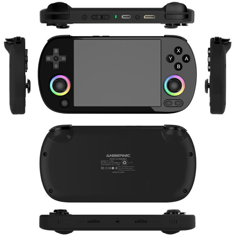 Console de jeu portable rechargeable RG40XX H avec écran IPS OCA 4 pouces 640 x 480_voghion.com