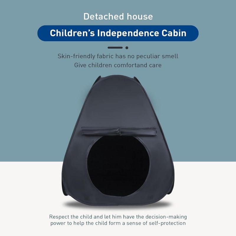 Cwsk Sensory Tent For Kids - Portable Pop-Up Calming Nest With CPC Certification, Blackout Tent For Focus & Relaxation (ADHD, Autism, SPD)_voghion.com