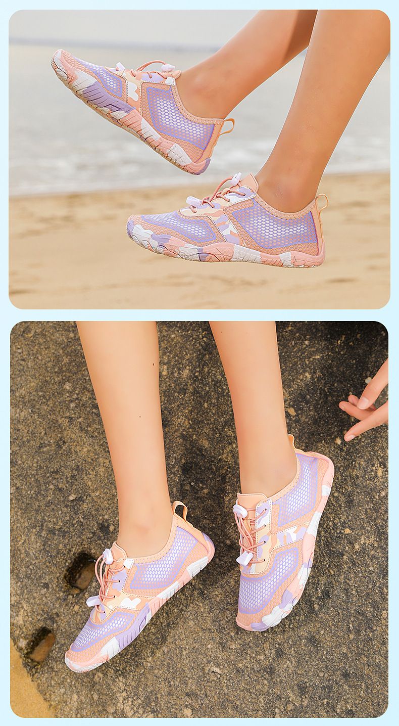 Scarpe unisex per sport acquatici, nuoto, immersioni, spiaggia e attività all'aperto - Design leggero, ad asciugatura rapida e a piedi nudi con suola in gomma antiscivolo_voghion.com