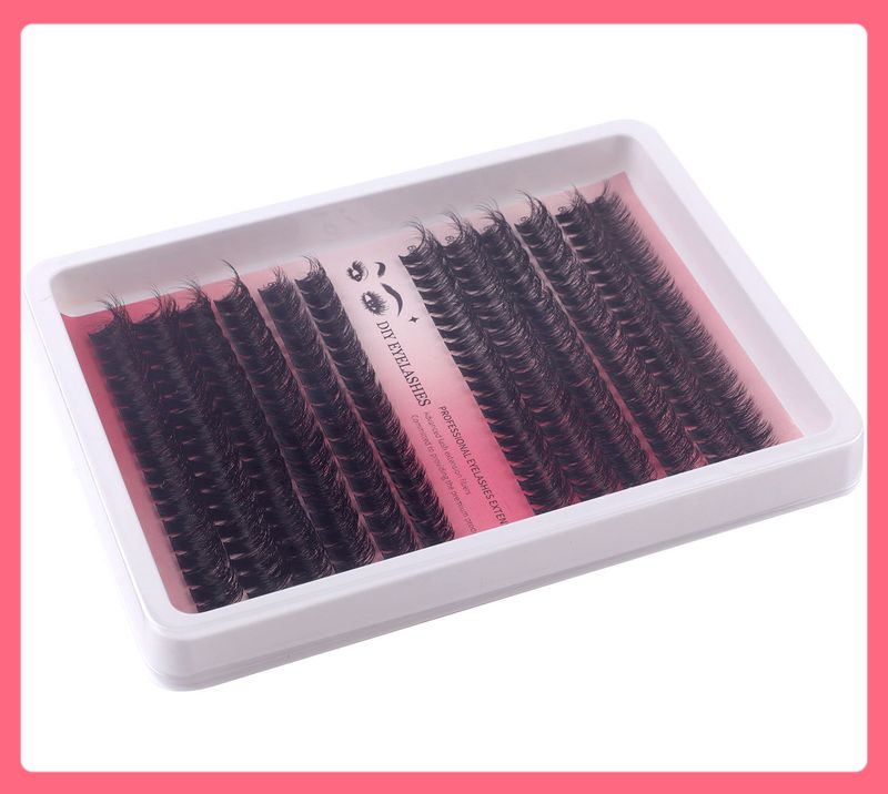 Beleza e saúde faça você mesmo cílios postiços estendidos terno cabelo único cluster 10-16 mm comprimento cílios mistos_voghion.com
