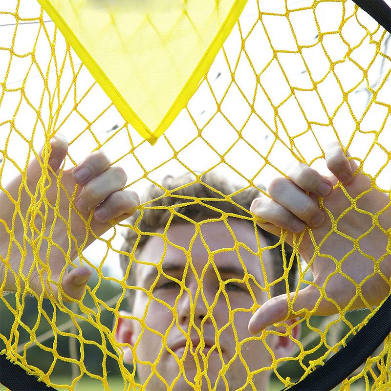 Rete da calcio per sport all'aria aperta Rete da calcio gialla Set da calcio Attrezzatura per allenamento di tiro di precisione_voghion.com