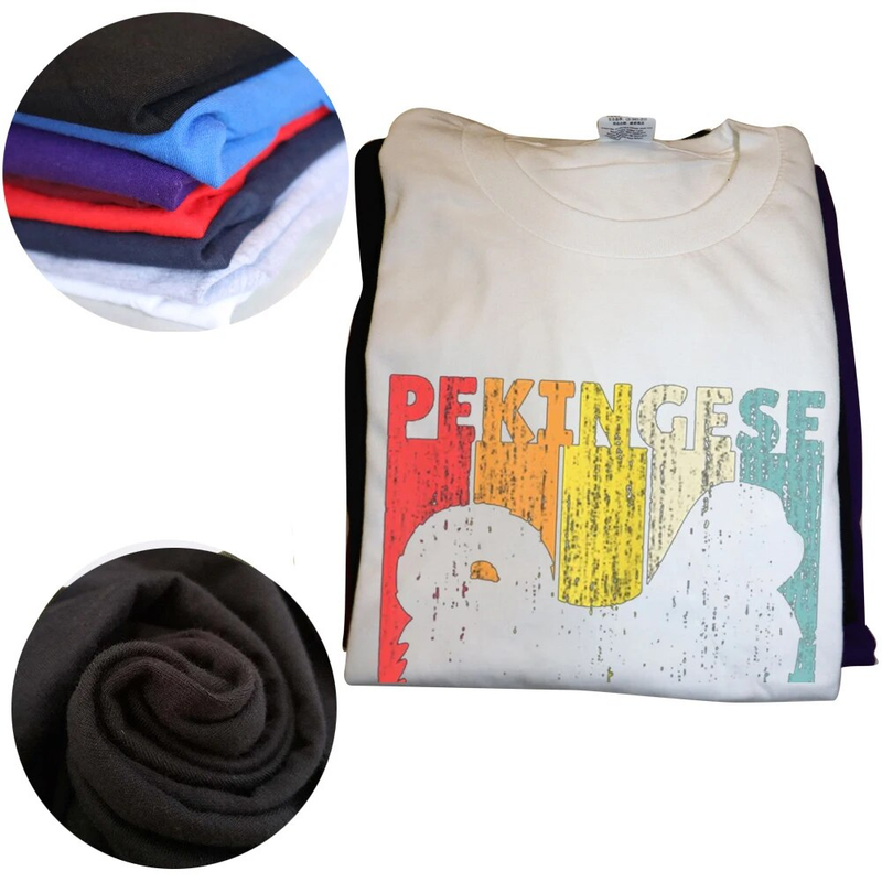 Fuy Pekigese Vitage Hund Retro T Shirts Grafik Cotto Streetwear Kurzarm Geburtstag Geschenke Sommer Stil T-shirt_voghion.com