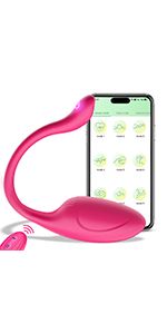 G-Punkt-Höschenvibrator mit APP-Fernbedienung, Pink Fun, tragbar über große Entfernungen, wiederaufladbares Sexspielzeug für Erwachsene, mehr als 10 Vibrationen für Frauen_voghion.com