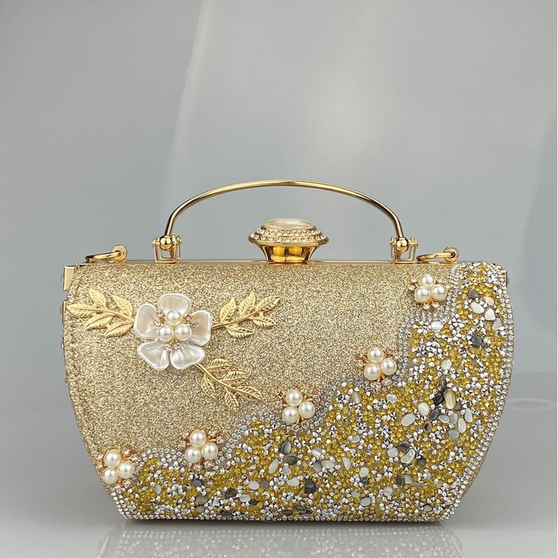 Nuova borsa da principessa 2023 con hardware, strass, decorazioni floreali, banchetti serali e occasioni formali, elegante_voghion.com