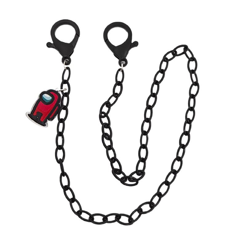 Korean Version Acrylic Children's Space Werewolf Mask Color-Block Neck Strap Glasses Chain Anti-Lost Lanyard_voghion.com