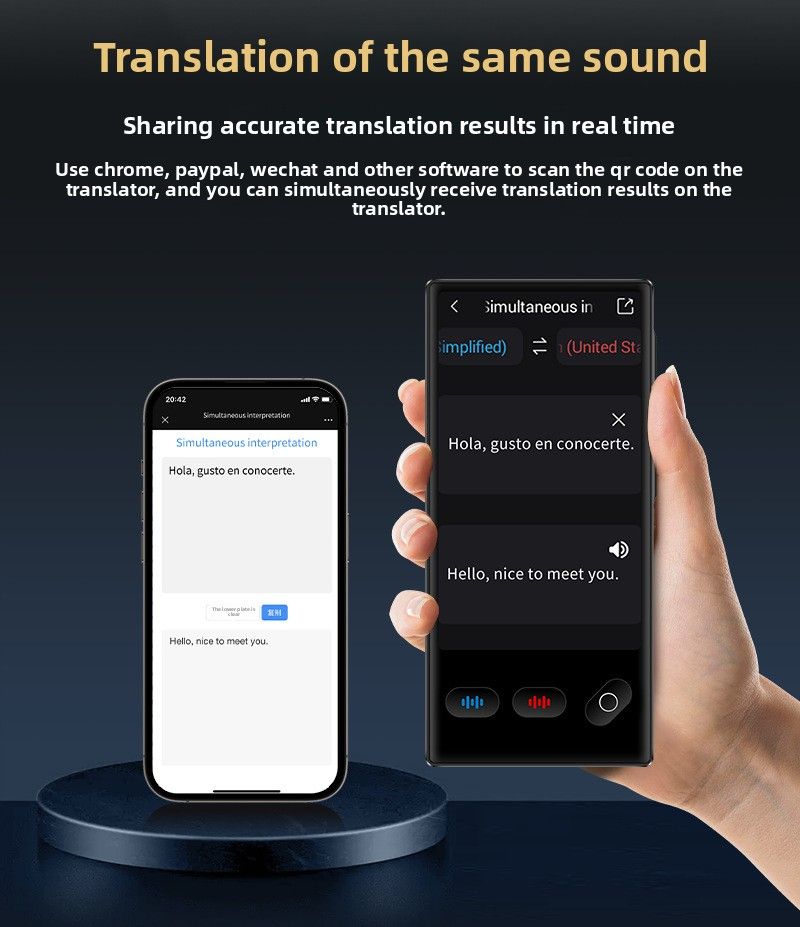 Smart Translator Offline No Network Needed Travel Abroad Portable Real-Time Multi-Language English Voice Photo_voghion.com