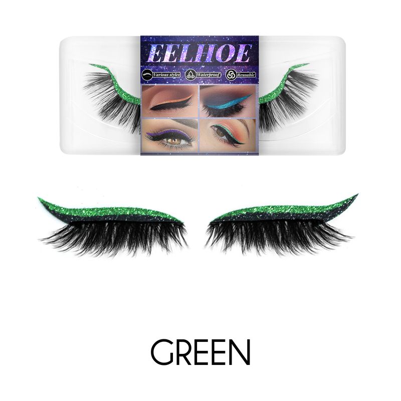 EELHOE pasta per eyeliner autoadesiva con finti capelli di visone senza colla, ciglia finte 3D, ombretti_voghion.com