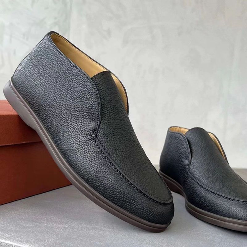 23 Neue Le Fu-Schuhe für Männer und Frauen, flache Sohlen für Faule, Freizeitschuhe aus Leder mit einem Fuß, Schuhe in Übergröße_voghion.com