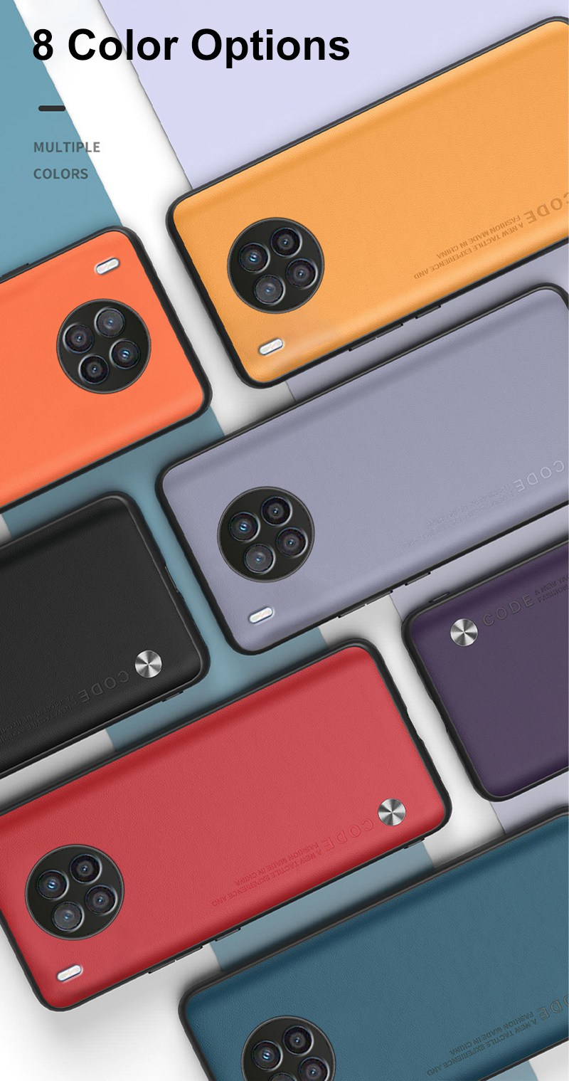 Huawei Nova 8i 8i luksusa PU ādas maciņš Honor 50 Lite 50Lite pārvalkam matēts silikona triecienizturīgs tālrunis_voghion.com