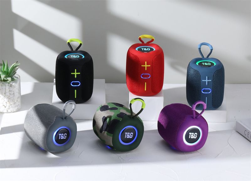 TG658 Bluetooth Tragbarer Outdoor-Handheld-Mini-Lautsprecher TWS mit Licht Neues kreatives Geschenk_voghion.com