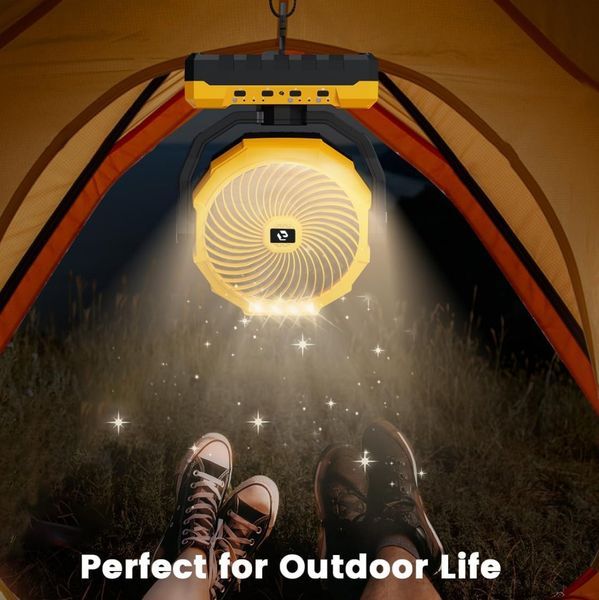 24000mAh Camping Fan 9in Rechargeable Battery Operated USB Table Fan_voghion.com