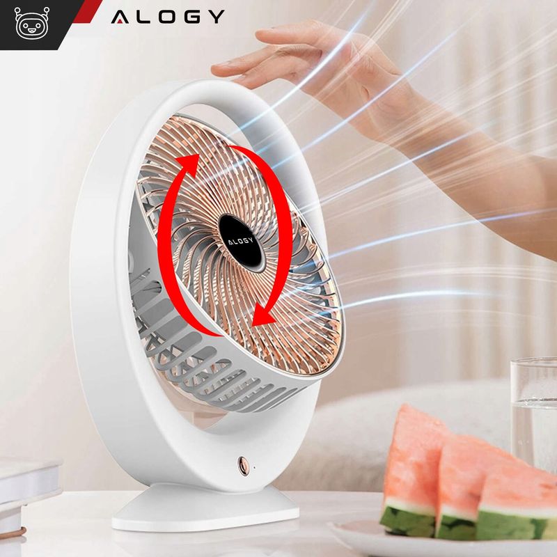 ACZT Stehtischventilator, leise, leistungsstark, klein, USB-C, 1200 mAh – Alogy – – –_voghion.com
