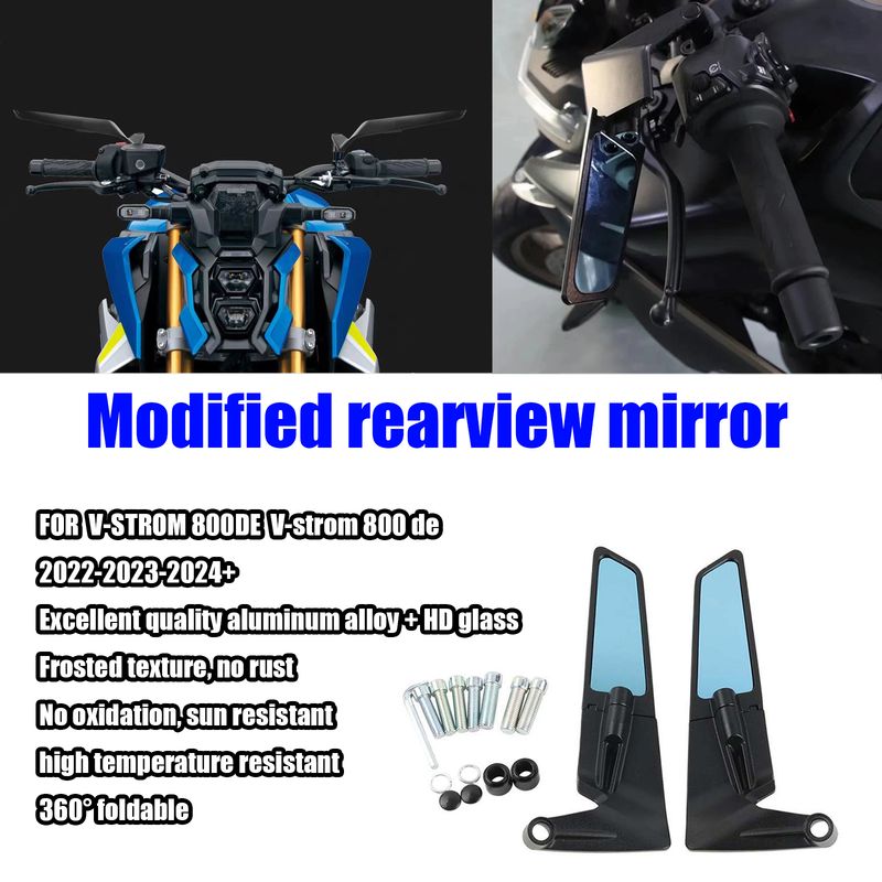 PER V-STROM 800DE V-strom 800 de Specchio moto Vento Ala laterale Specchietto retrovisore Accessori moto_voghion.com