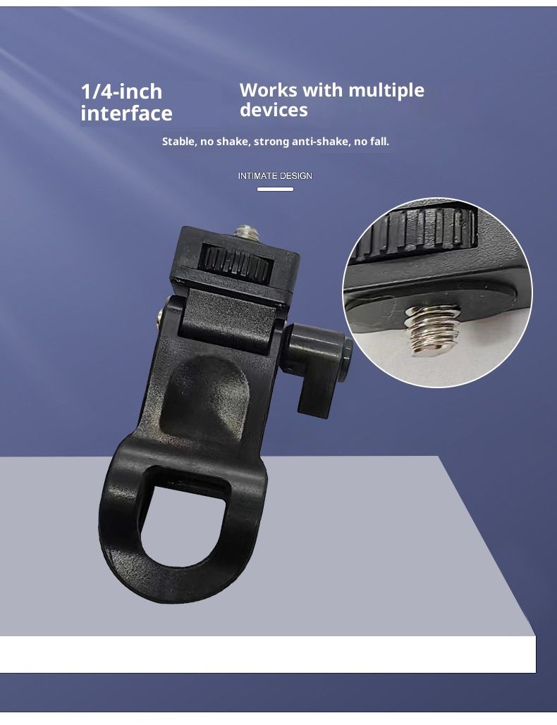 Supporto universale per videoconferenza con clip, luce di riempimento, per streaming live su telefono portatile e computer tablet_voghion.com