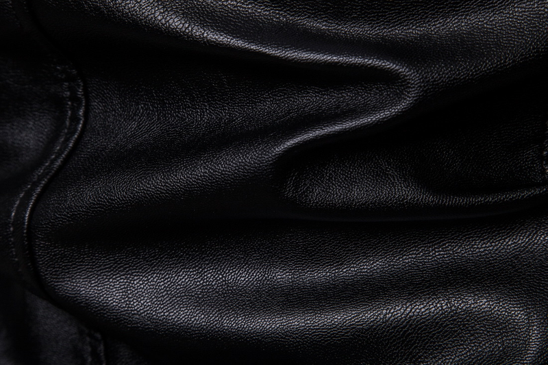 EU 2023 Autumn/Winter New Standing Collar Solid Men's Motorcycle Leather Coat Leather Jacket _voghion.com