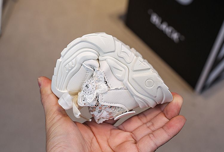 Mother & Kids Sneakers Baby Girl Princess Soft Sole Fashion Shoes Sequin Butterfly Shoes_voghion.com
