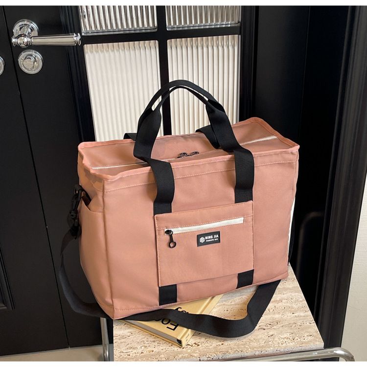 Modieuze lichtgewicht sport-fitnesstas Grote capaciteit Verplaatsbare draagbare opbergtas Schoenen Droog en nat Scheiding Yoga-trainingstas_voghion.com