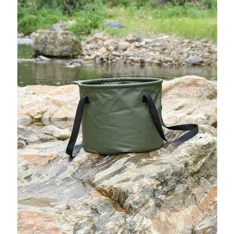 Cubo de almacenamiento de agua telescópico para coche, portátil, de gran capacidad, plegable, multifuncional, para acampar al aire libre_voghion.com