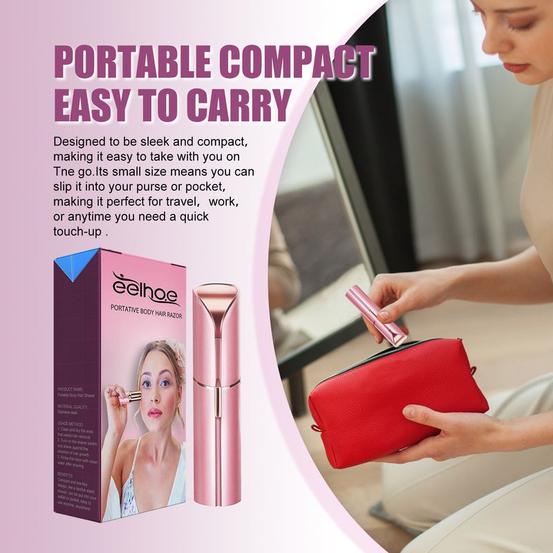 Eelhoe Rasoio portatile per peli del corpo, corpo intero, ascelle, braccia e gambe, delicato, non irritante, rapido, epilatore_voghion.com