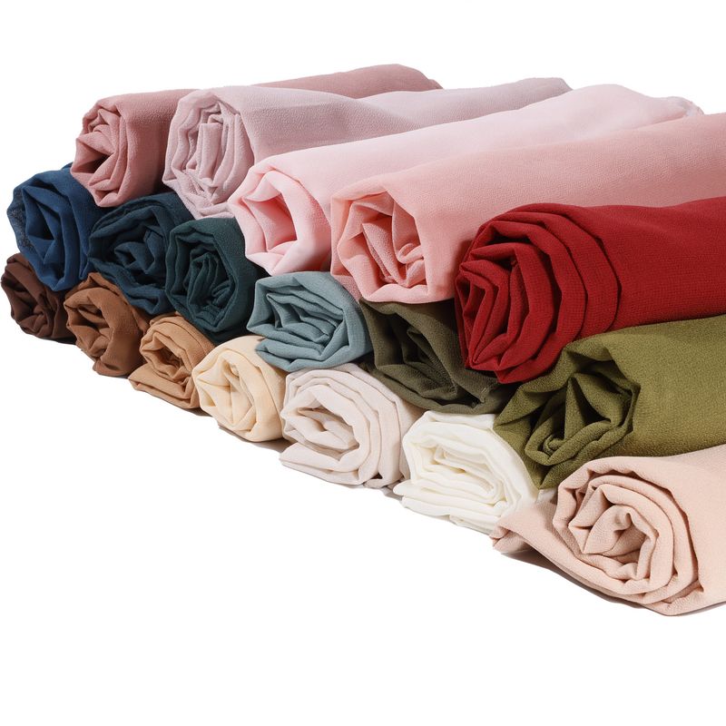 Chiffon Women's Head Wrap Long Scarf High-Quality Windproof Sandproof Headscarf All-Season Muslim Shawl_voghion.com