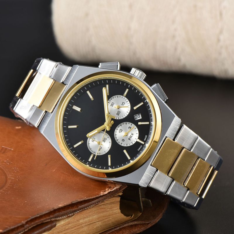 Orologio Tianpai 1853 Series Quartz 2024 con 6 pin, completamente funzionante, con piccoli perni e secondi in esecuzione_voghion.com