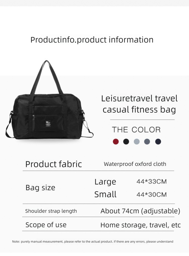 Grote bagage voor kleding, kan worden gebruikt als trolley, korte reistas, schoudertas of handtas_voghion.com