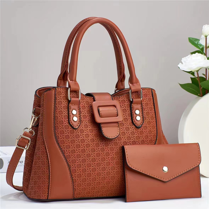 Fashion Women's Bag Two-piece Handbag Casual Shoulder Bag Messenger Bag Large Capacity Child And Mother Bag Multi-color Optional_voghion.com