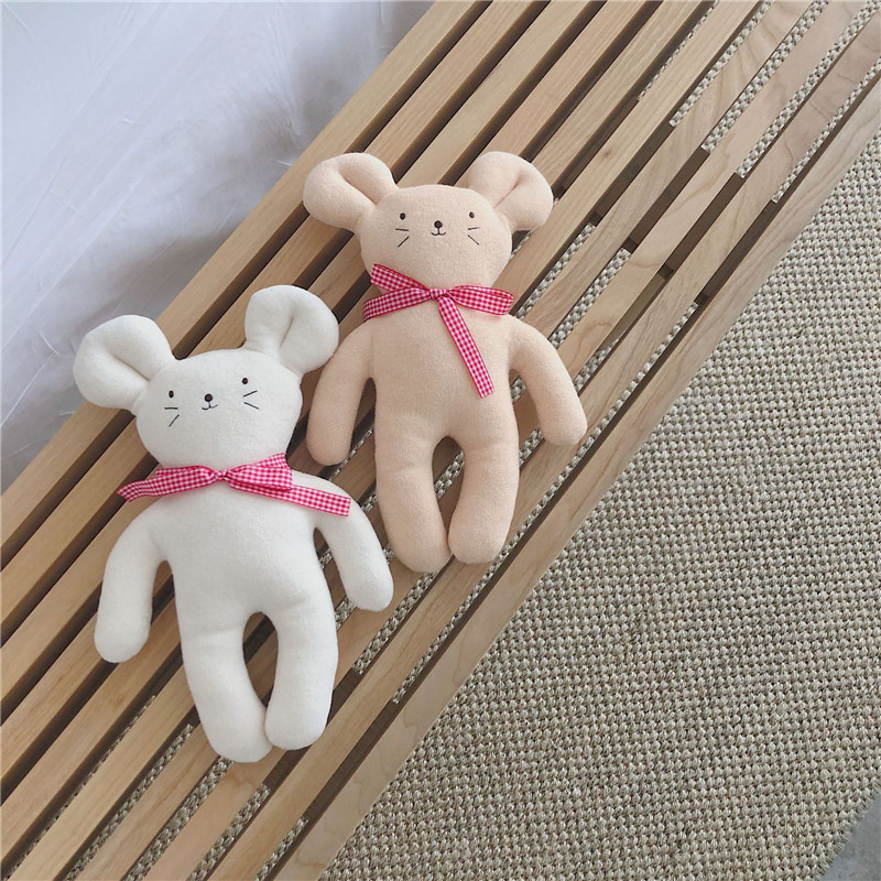 Beruhigendes Baby-Schlafspielzeug, kleine Bärenmaus, Bambi-Hirsch, Kindergeschenkpuppe_voghion.com