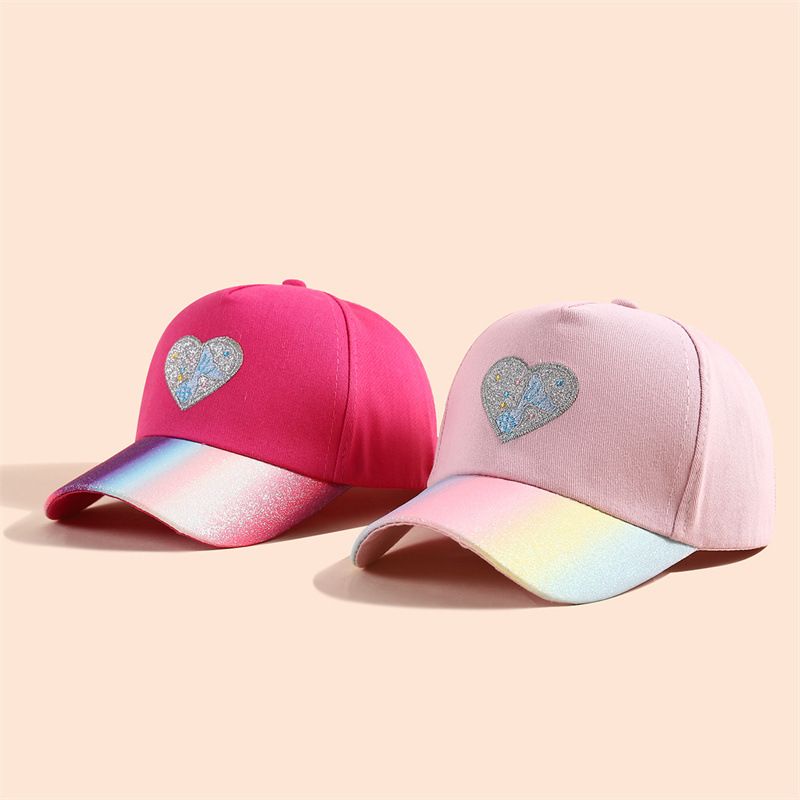 Cappello da baseball per bambini europeo con visiera per ragazze e ragazzi, regolabile, con cuore, per bambini, berretto Gorras Bonnet, nuovo_voghion.com