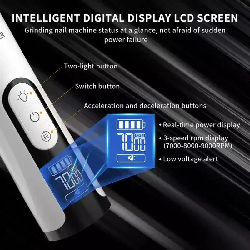 Meuleuse électrique, lumière LED, tondeuse pour chats et chiens, coupe-griffes rechargeable par USB, tondeuse de toilettage pour animaux de compagnie par PawParty Store_voghion.com