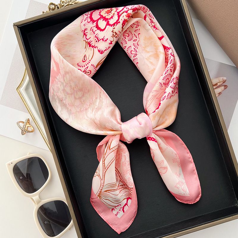 Korean style square new 70 * 70cm silk spring and summer thin design, sunscreen scarf, neck protector, headband,_voghion.com