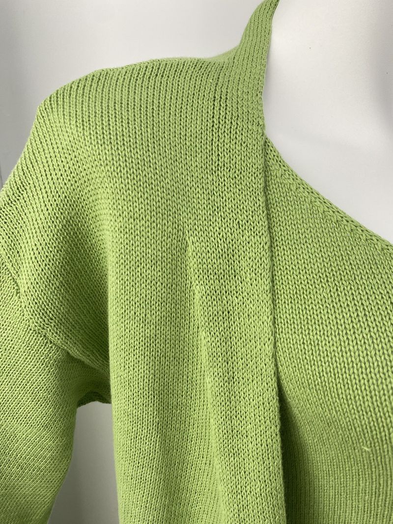 Completo sexy da donna con scollo a V profondo e bretelle, cardigan in maglia morbida e completo Lazy Chic_voghion.com