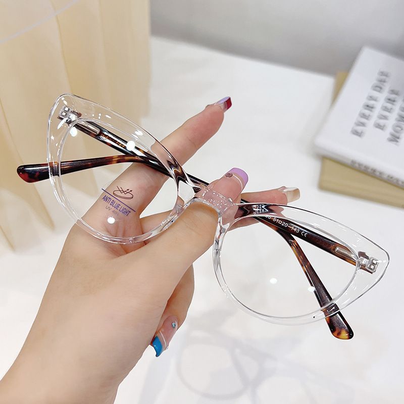 New 8338 Elastic Legs Fashion Eyes Unisex TR90 Frame Flat Lens Anti Blue Light Glasses_voghion.com