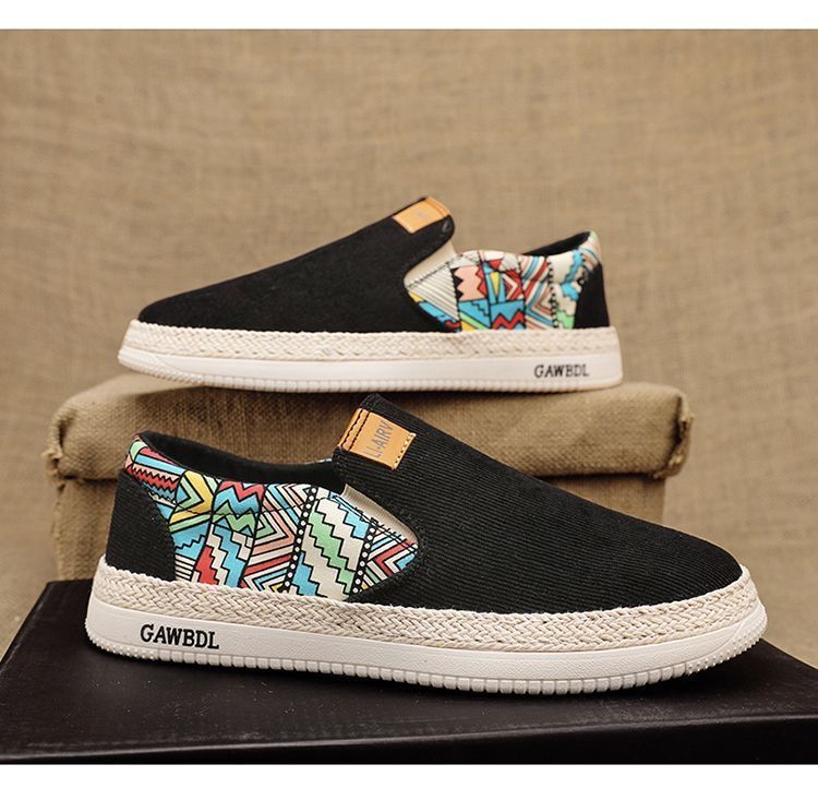 Traditionelle Peking-Stoffschuhe für Herren, atmungsaktive Slip-On-Casual-Sneakers für den Sommer, leichte und bequeme Fischer-Loafer für den täglichen Gebrauch_voghion.com