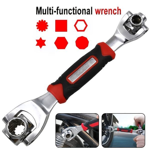 Wrench 48 In 1 Tools Socket Works With Spline Bolts Torx 360 Degree 6-Point Universial Furniture Car Repair 25cm/9.84in_voghion.com