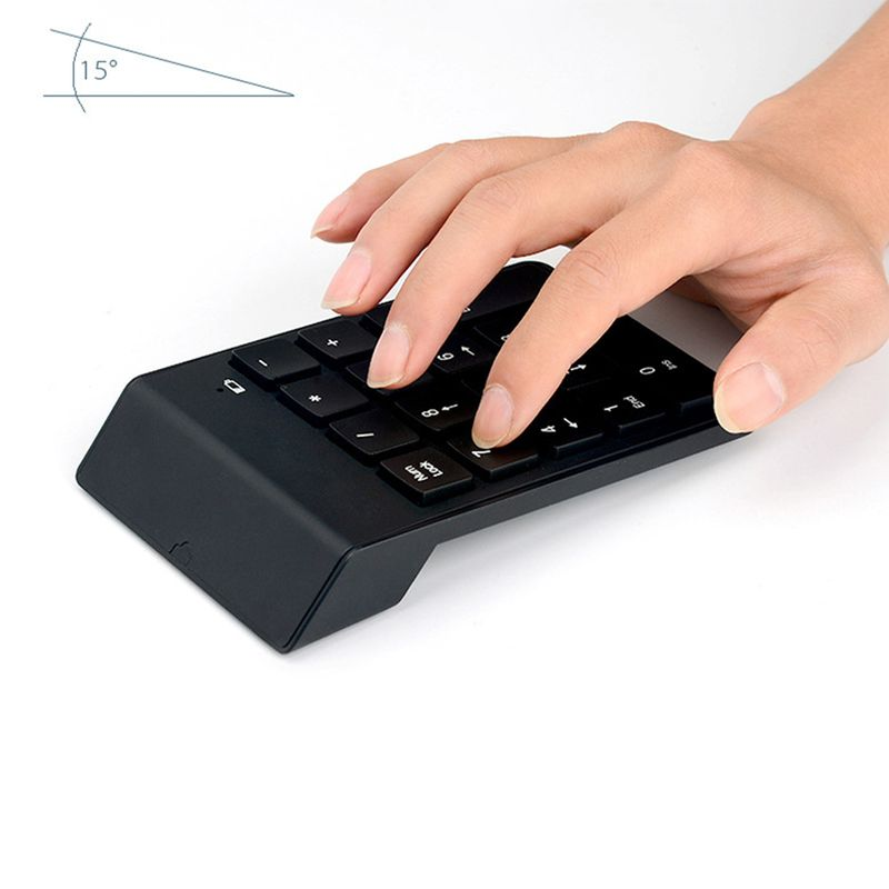 Farfi 18 Keys Mini USB 2.4GHz Wireless Numeric Keypad Keyboard Numpad for PC Laptop_voghion.com