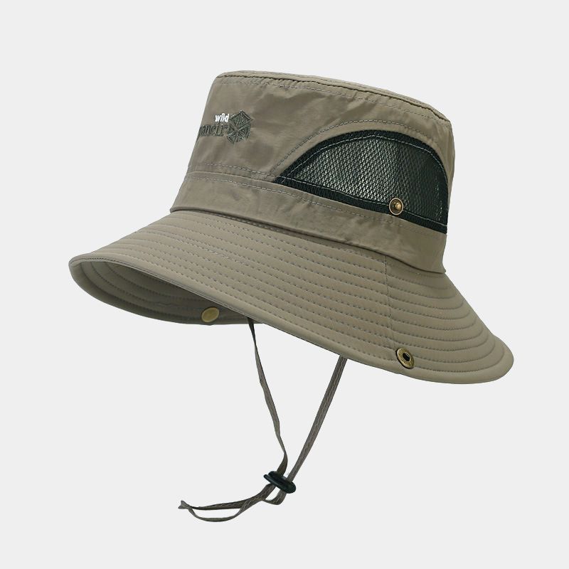 Hurtigtørkende hatt damenettskjøting pustende utendørs solbeskyttelse solhatt herre fiskehatt vanntett solhatt_voghion.com