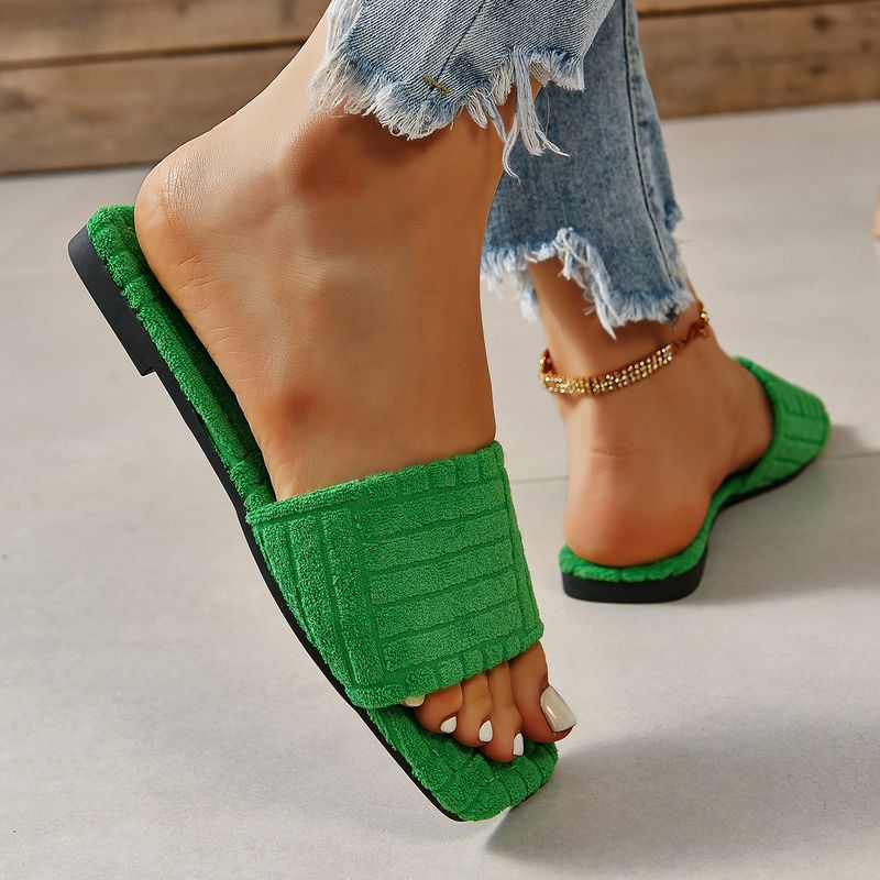 Sommertøfler Dame Flate Luksus Utendørs Strandflip-flops Damesandaler Trend Merkedesign Slides Sko Dame 2024 Stor Størrelse 43_voghion.com