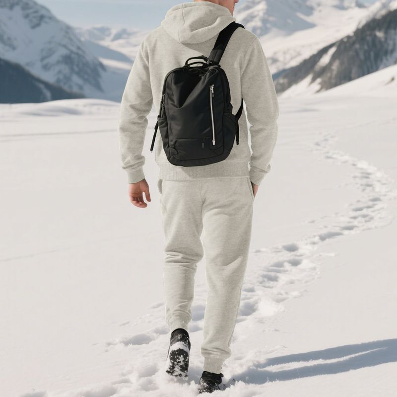 Herren-Set aus Fleecejacke mit Kapuze und Reißverschluss und Jogginghose – warmer Pullover-Trainingsanzug für den Winter für Freizeit und Sport (Schwarz, Dunkelgrau, Khaki, Armeegrün)_voghion.com