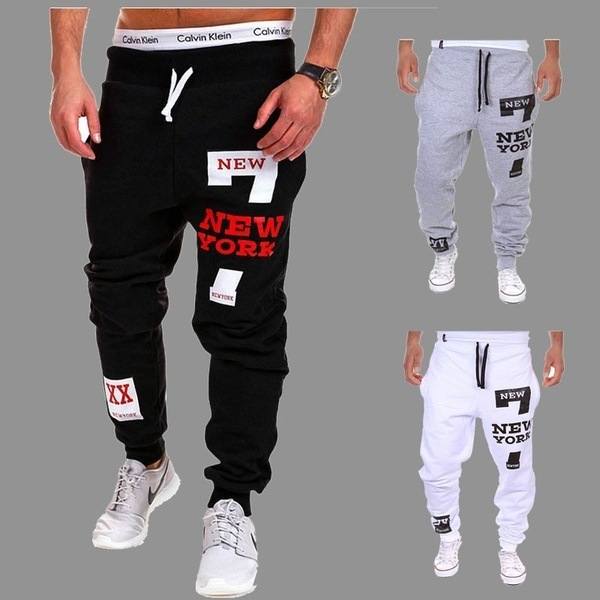 Kevad- ja sügisesed Korea vabaaja numbriga 7 tähega trükitud retuusid Uued sportlikud jooksupüksid_voghion.com