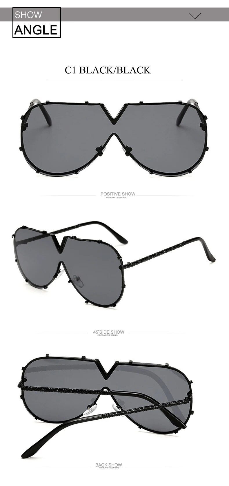 Männer Sonnenbrille Mode Übergroßen Sonnenbrille Männer Marke Designer Goggle Sonnenbrille Weiblichen Stil Oculos De Sol UV400 O2_voghion.com