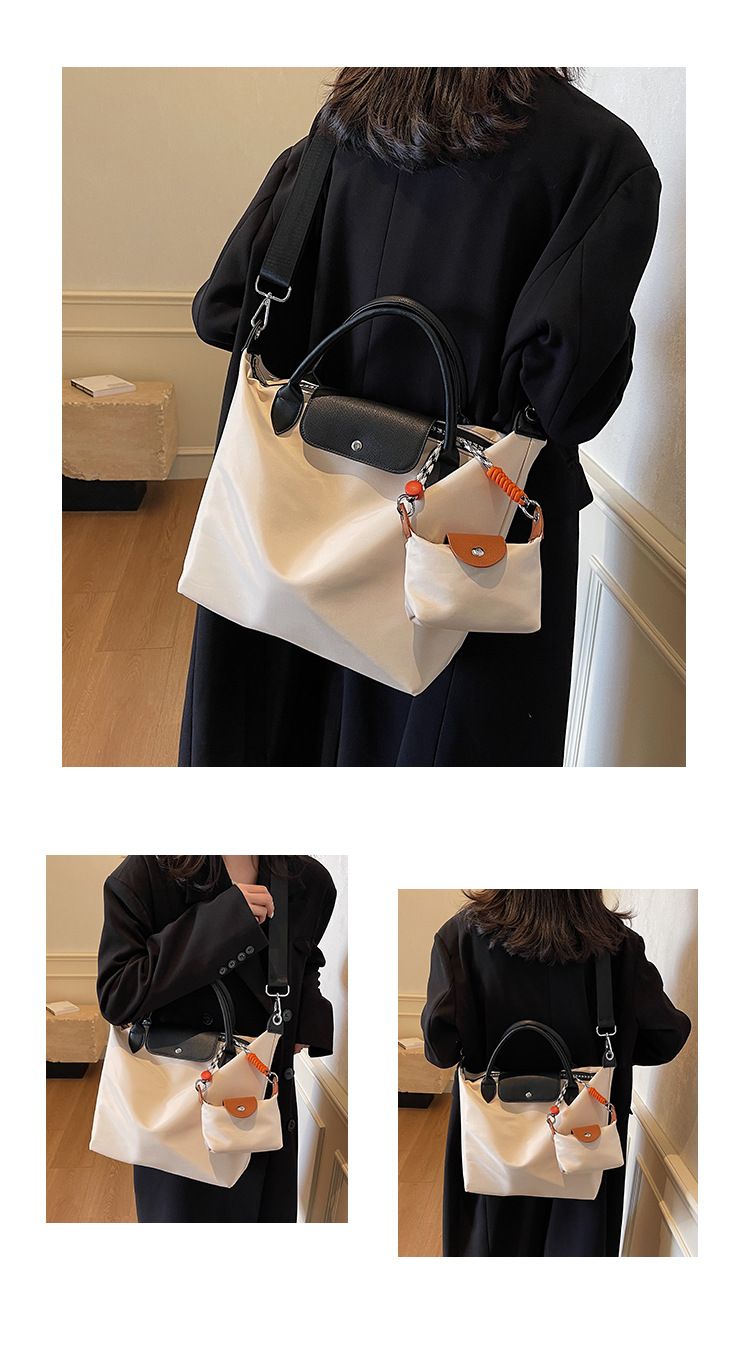 Borsa da donna, grande capacità, portatile, stile gnocco, alla moda, con tracolla a tracolla e giunzioni_voghion.com