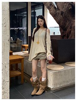 Sun Protection Cover-Up For Women Summer 2025 New Knitted Top Asymmetrical Shoulder Hollow Out Loose_voghion.com