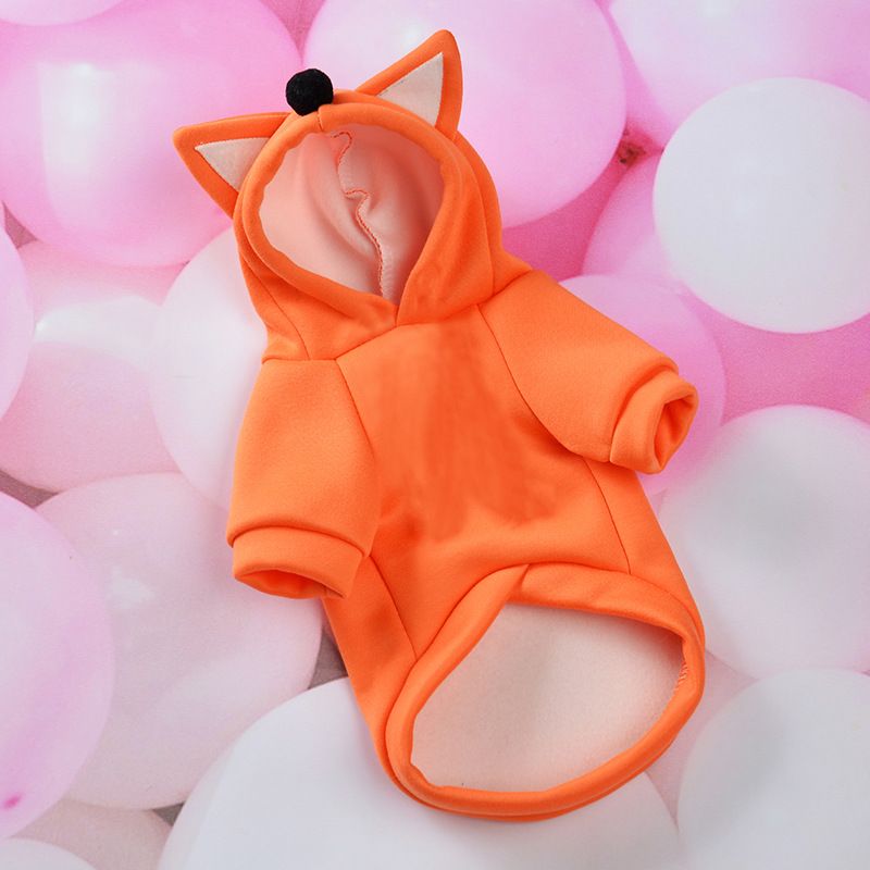 2021 autumn and winter new pet cute transformation clothes small dog Bear ears dog clothes fleece-lined warm teddy bear_voghion.com