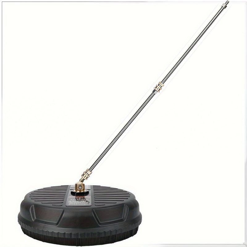 15-Inch Heavy Duty Surface Cleaner Kit For Pressure Washers - 4000 PSI Dual Nozzles With Extension Wand, Fast Stain Removal Tool For Driveways & Patios, High-Efficiency & Durable_voghion.com